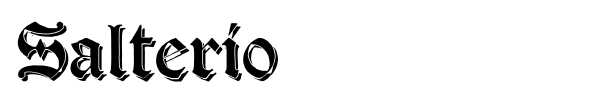 Salterio font preview